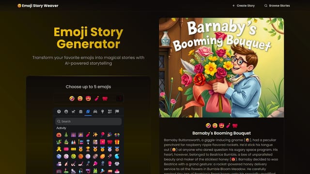 Emoji Story Weaver
